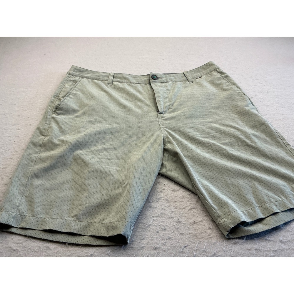 Linksoul Golf Shorts Perforated Breathable Sage Green Mens 34 Performance LS6170
